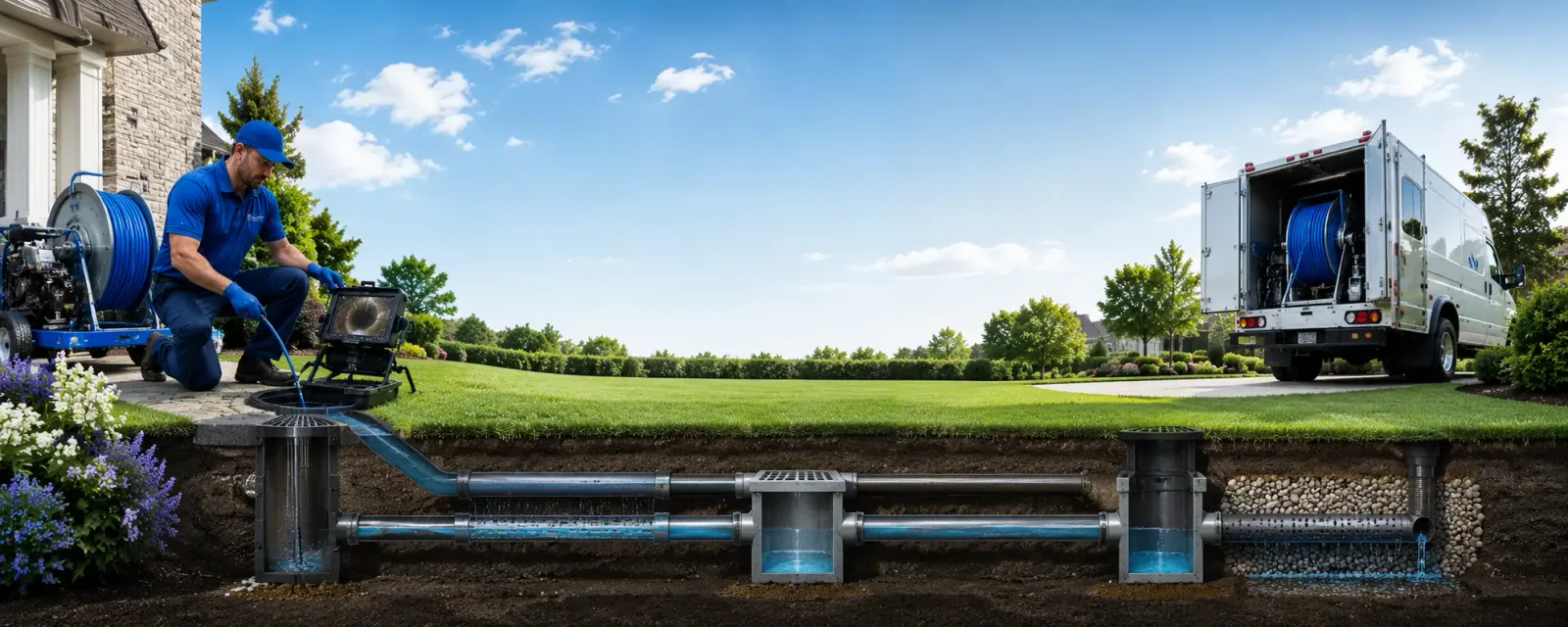 Outdoor drain cleaning information for Fayetteville, OH